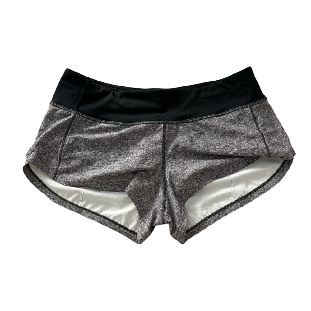 SOLD❌ lululemon heather lux multi black low-rise shorts - Picture 3 of 4